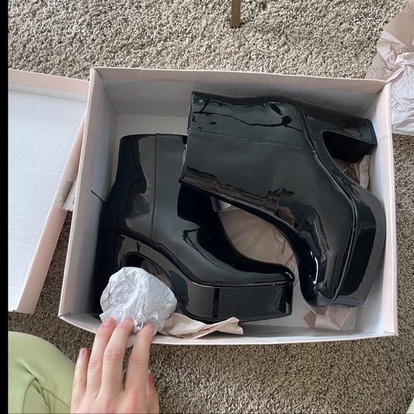 Chinese Laundry Parkside Platform Patent Bootie Size 6.5 - Picture 6 of 10